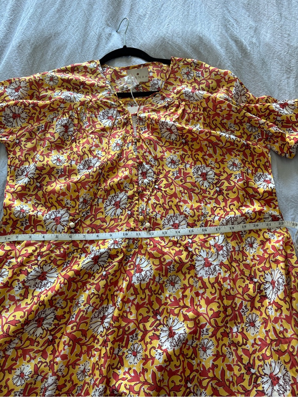 Hannah Art Wear Silk Floral Dress fits size 8-10 - Picture 4 of 9